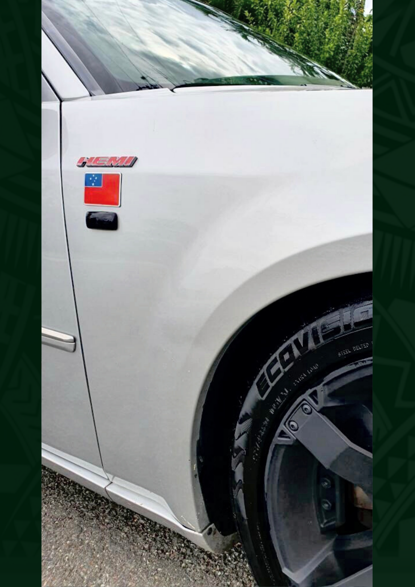 Sāmoan Flag - Car Badge | Fu‘a o Sāmoa